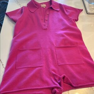 Show Me Your MuMu Fuchsia Knit romper